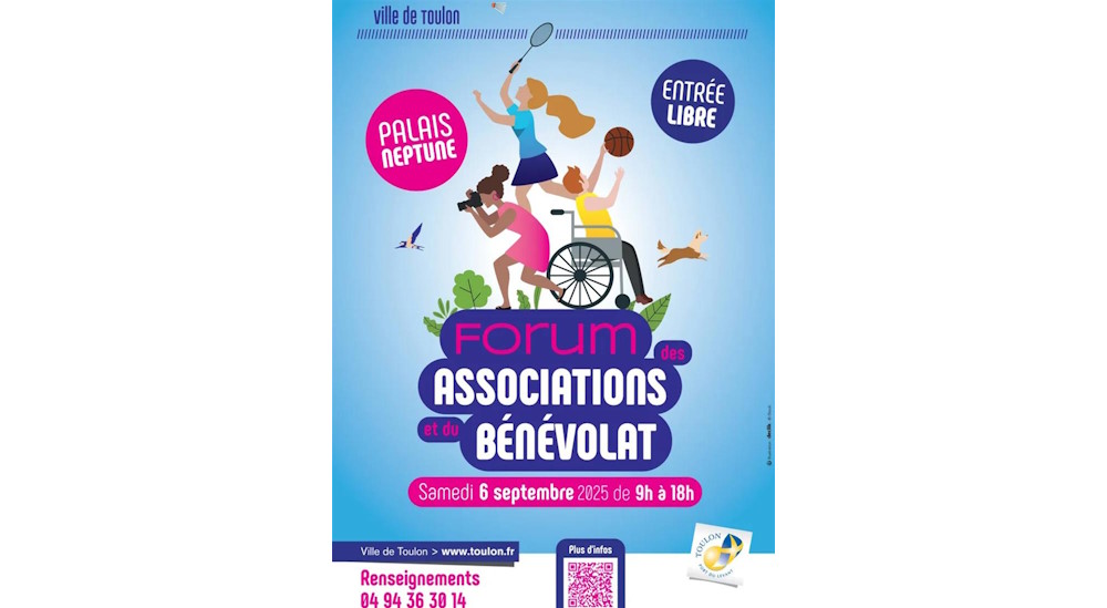 Nous participons au forum des associations et du bénévolat de Toulon
